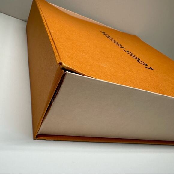 Louis Vuitton | Flat Storage Box | Orange | 14.75 W x 13.75 H x 3.4 D inch - Picture 9 of 16